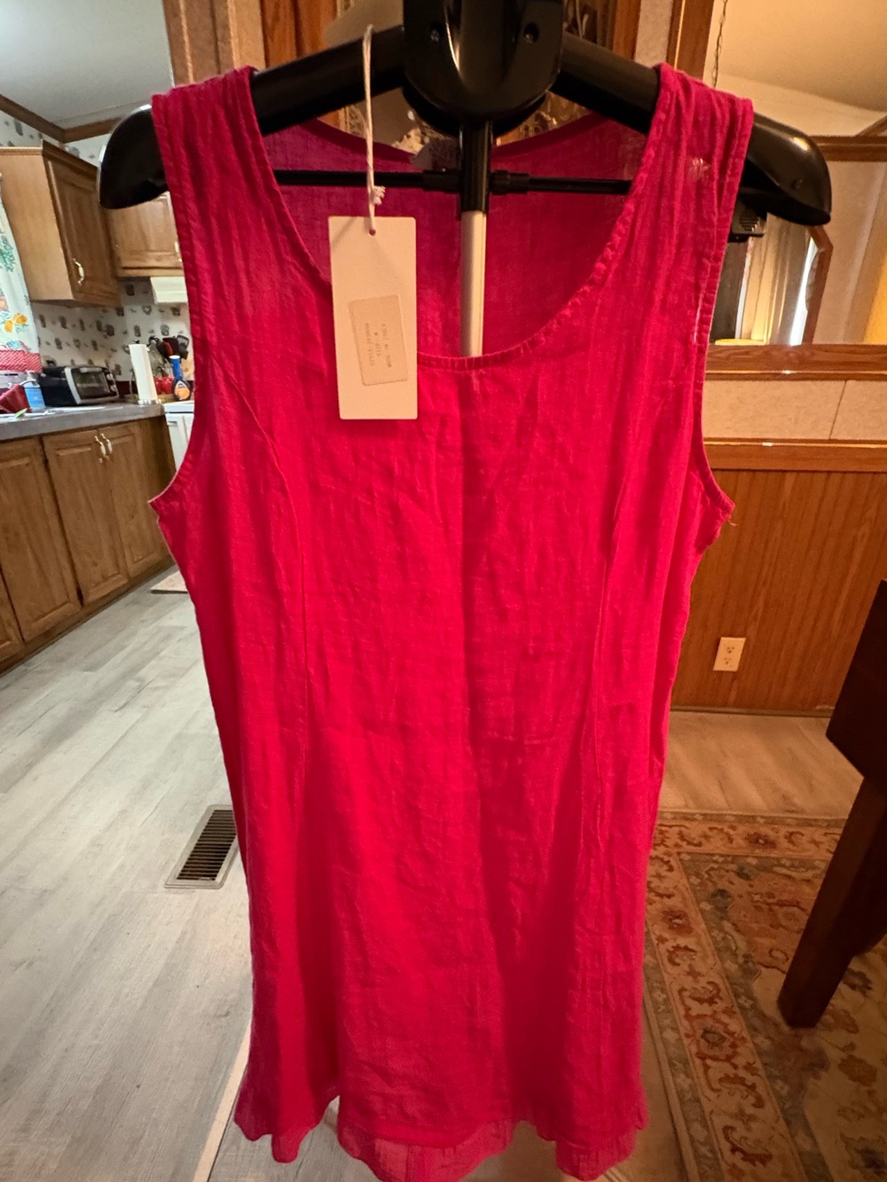 Pink Linen dress. New